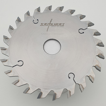 Пильный диск подрезной конический 120x3.1-4.3/2.2x20 Z24T ST2 RED SAMURAI