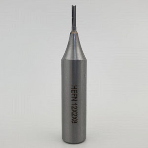 Фреза твердосплавная пазовая чистовая D=2 I=8 L=50 S=12 Z2+1